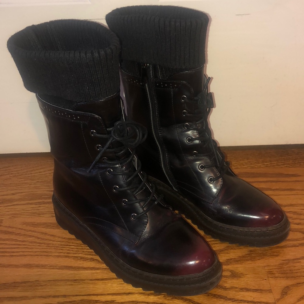 Women's Black Combat Boots